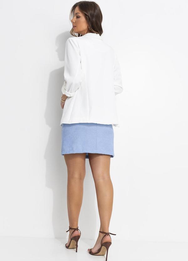 Quintess - Casaco Off White em Crepe Plano 7