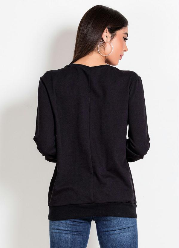 Outlet - Casaco Off White, Roxo e Preto com Recortes 2