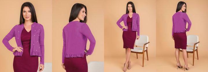 Casaco Pink com Prolas