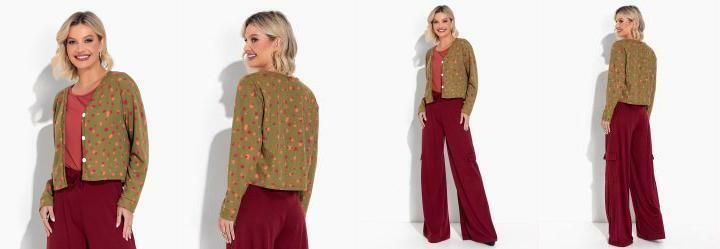 Casaco Po Verde com Mangas Longas