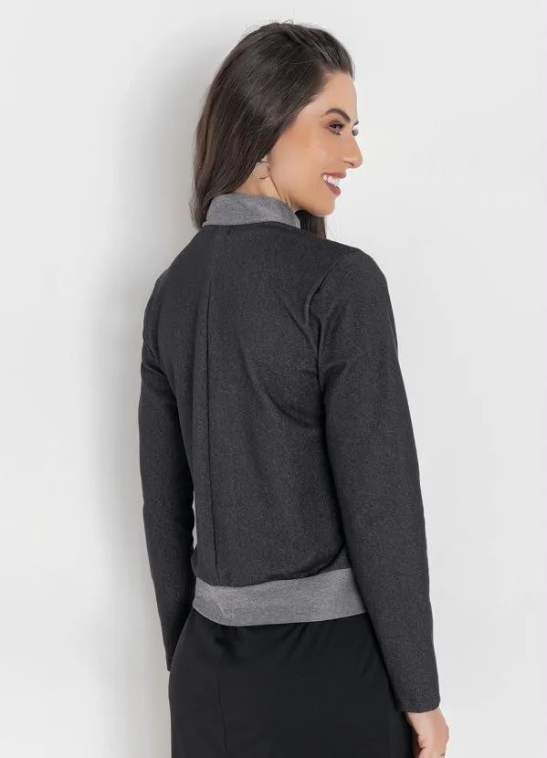 Rosalie - Casaco Preto com Botões 2