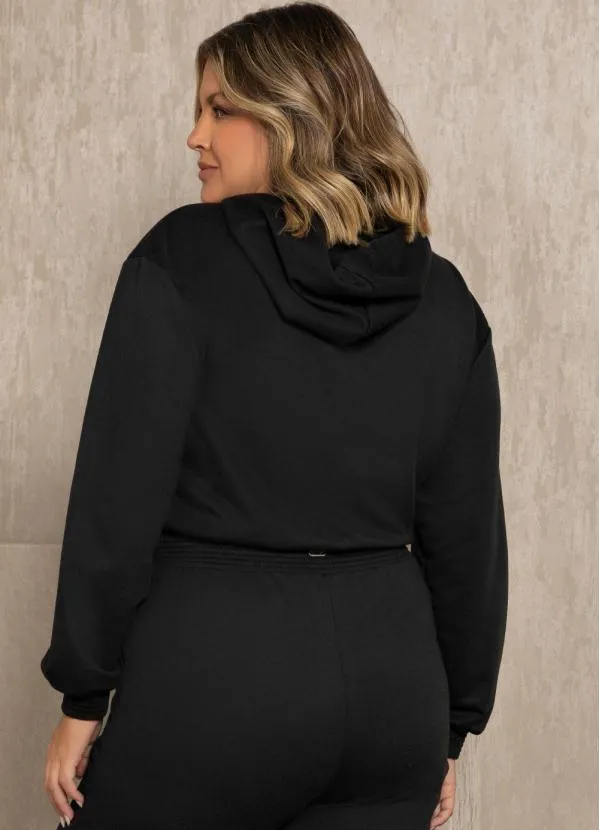 Quintess - Casaco Preto com Capuz 6