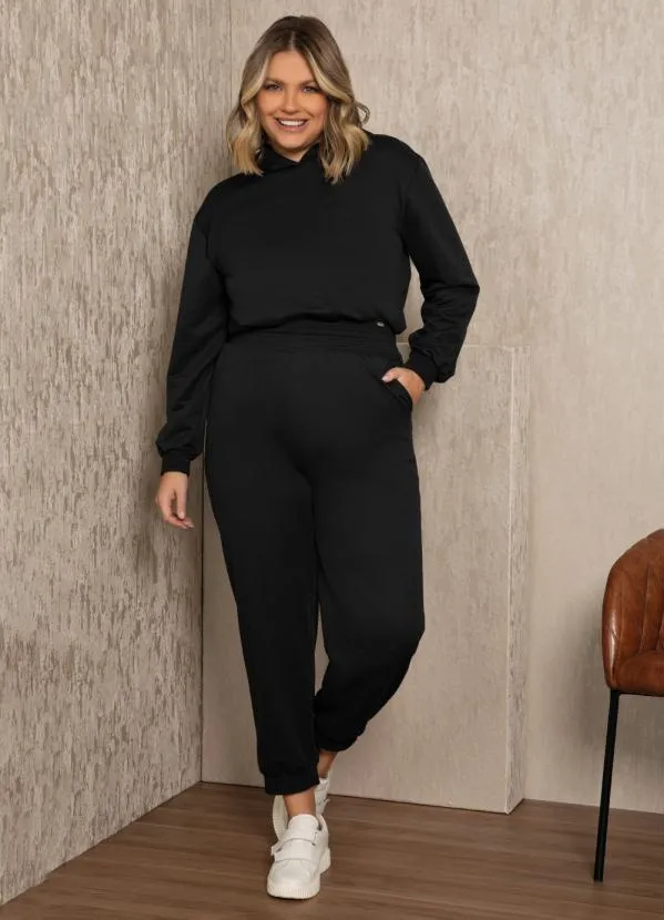 Quintess - Casaco Preto com Capuz