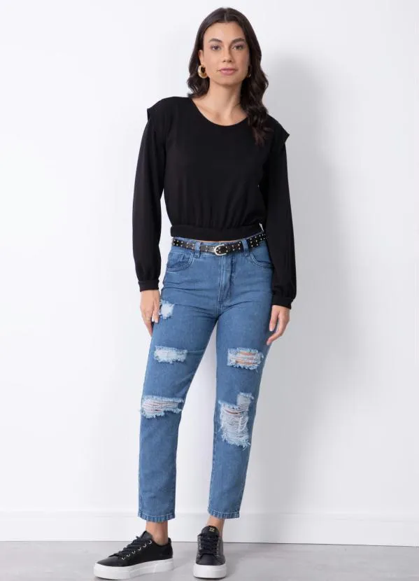 Quintess - Casaco Preto com Gota Costas 2