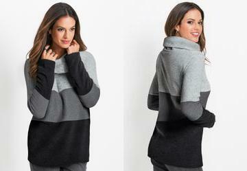 Casaco Preto em Plush Boucle