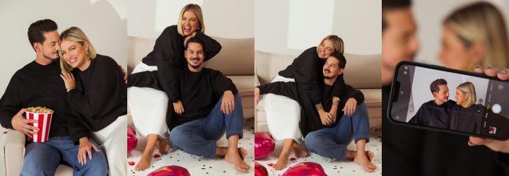 Casaco Preto Oversized Genderless em Moleton