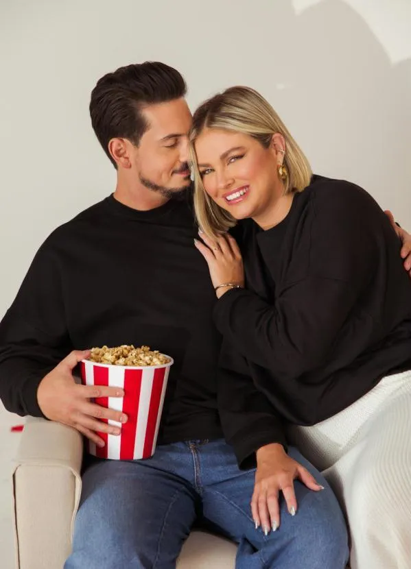 Quintess - Casaco Preto Oversized Genderless em Moleton