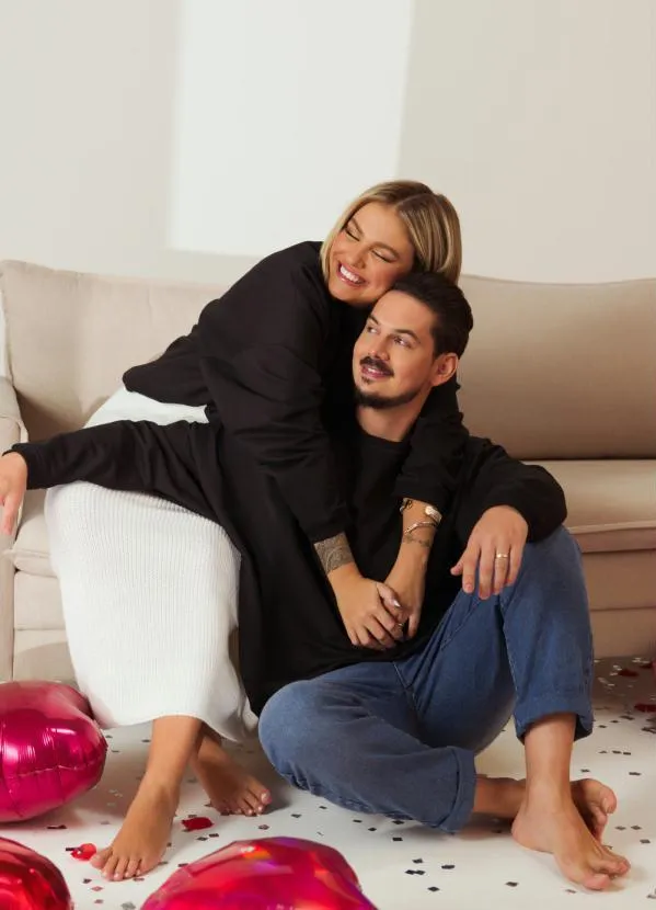 Quintess - Casaco Preto Oversized Genderless em Moleton 3