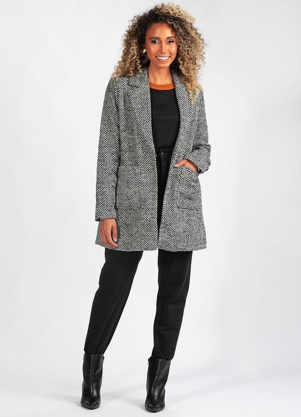 Hering - Casaco Tecido Jacquard Preto 3