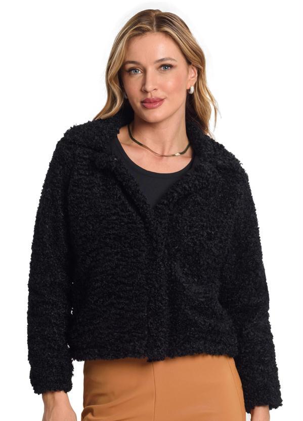 Endless - Casaco Tedy Feminino Preto