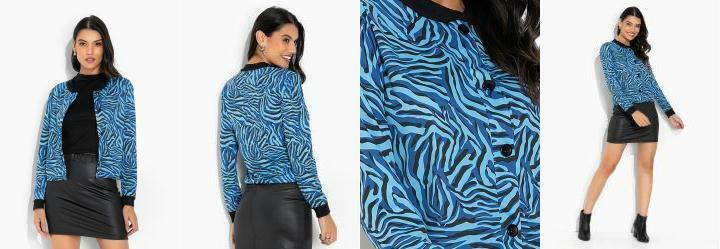 Casaco Tigre Azul com Botes Funcionais