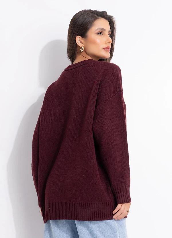 Farm - Casaco Tricot Latino América Marrom 2