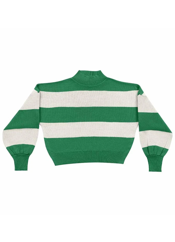 Angel - Casaco Tricot Listras Verde 4