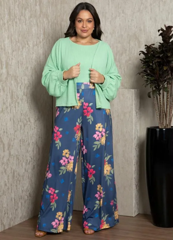 Quintess - Casaco Verde com Manga Bufante