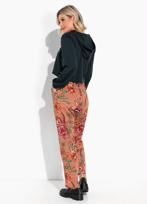 Moda Pop - Casaco Verde Escuro com Capuz 4