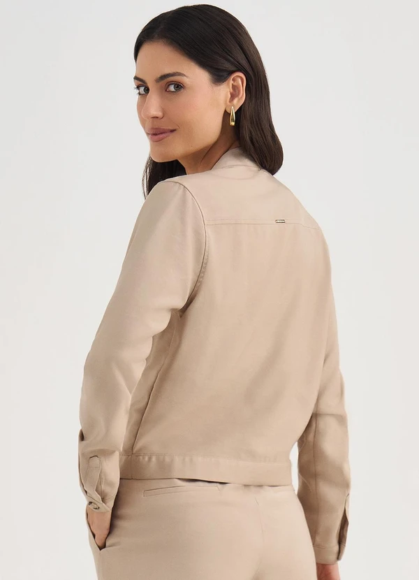 Principessa - Casaqueto de Alfaiataria em Viscose Mocha Mousse Daiany 2