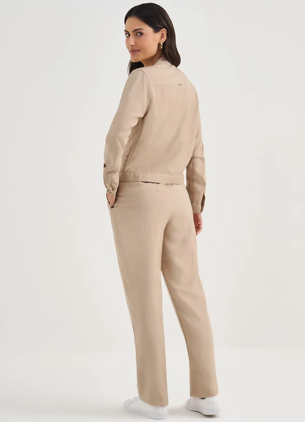 Principessa - Casaqueto de Alfaiataria em Viscose Mocha Mousse Daiany 4