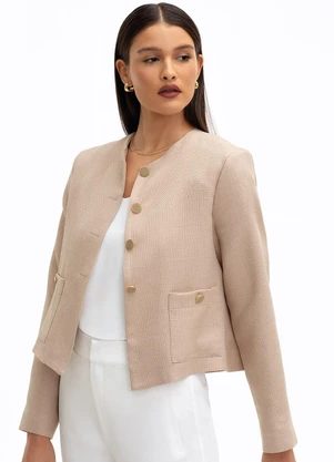 Principessa - Casaqueto em Tweed Nude Rosê Analice - PRINCIPESSA