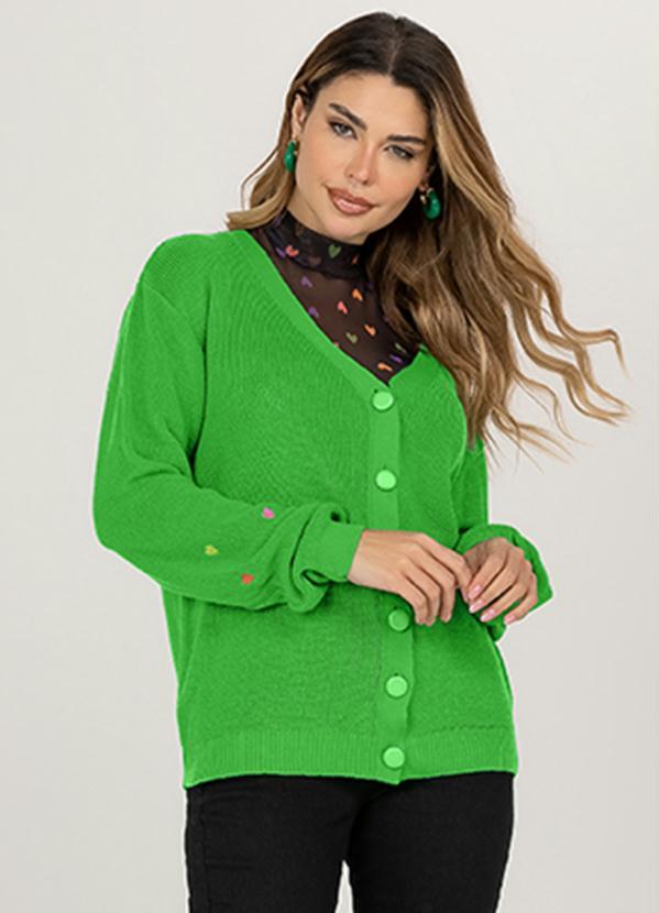 Angel - Casaqueto Tricot Verde