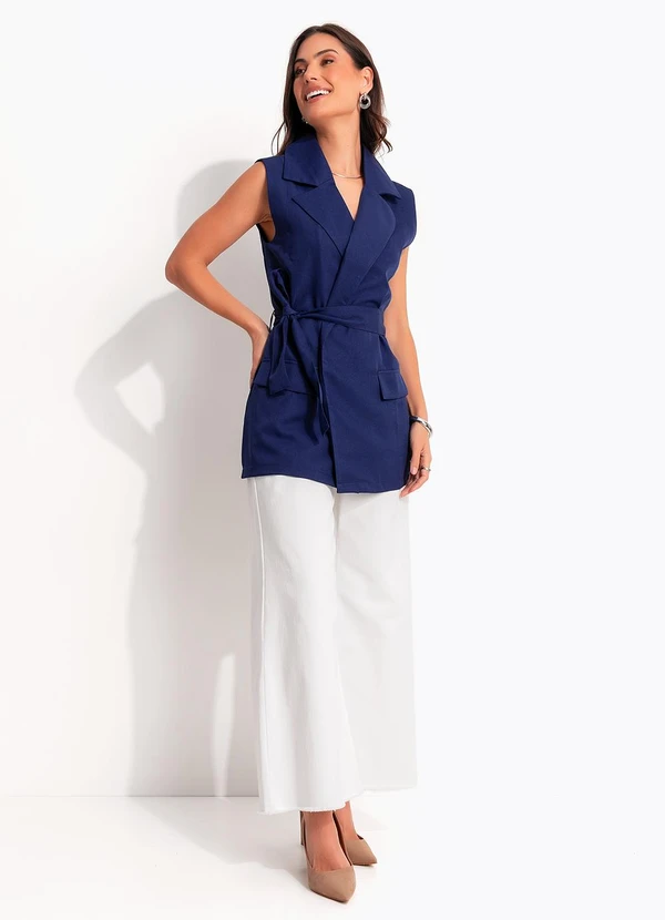 Quintess - Colete Azul Marinho em Alfaiataria 3