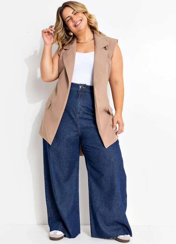 Quintess - Colete Bege em Alfaiataria 6