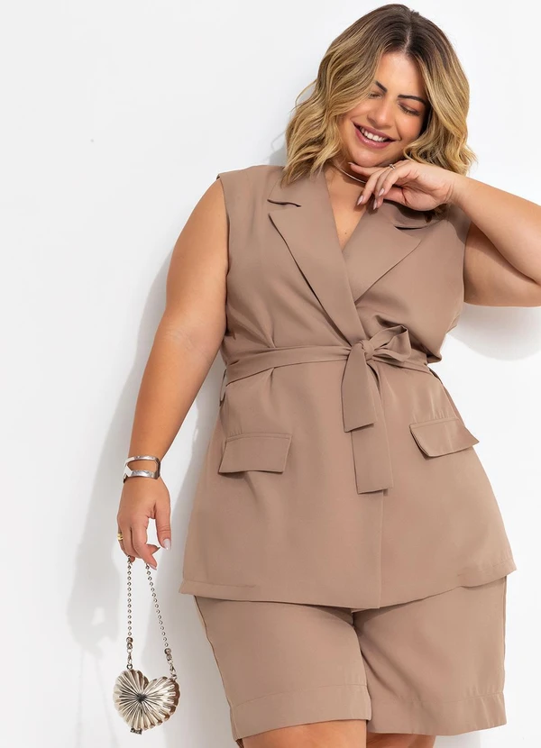 Quintess - Colete Bege em Alfaiataria 3