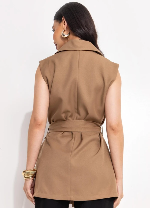 Quintess - Colete Bege em Alfaiataria 16