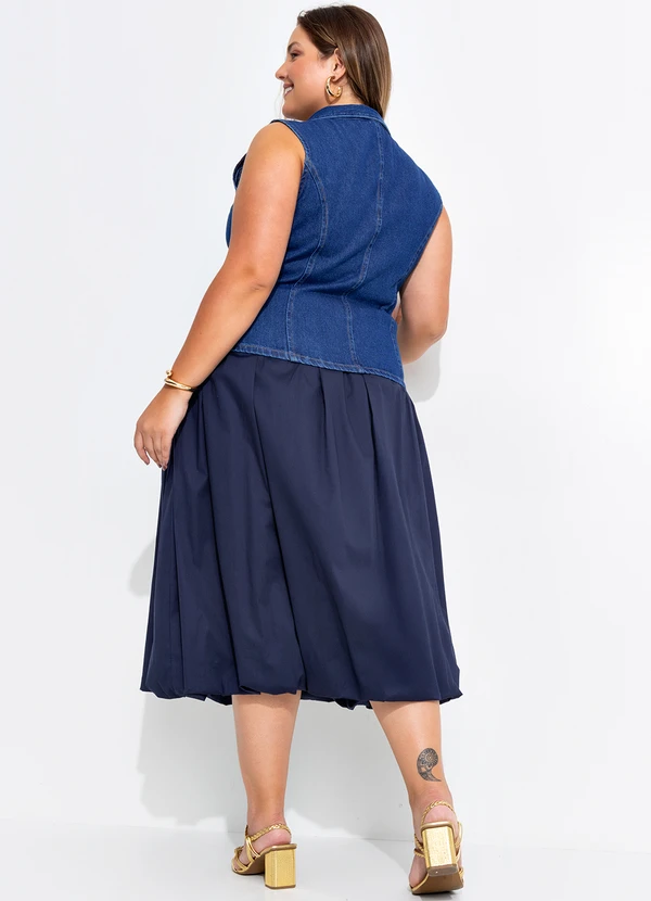 Quintess - Colete Jeans Médio em Jeans 8