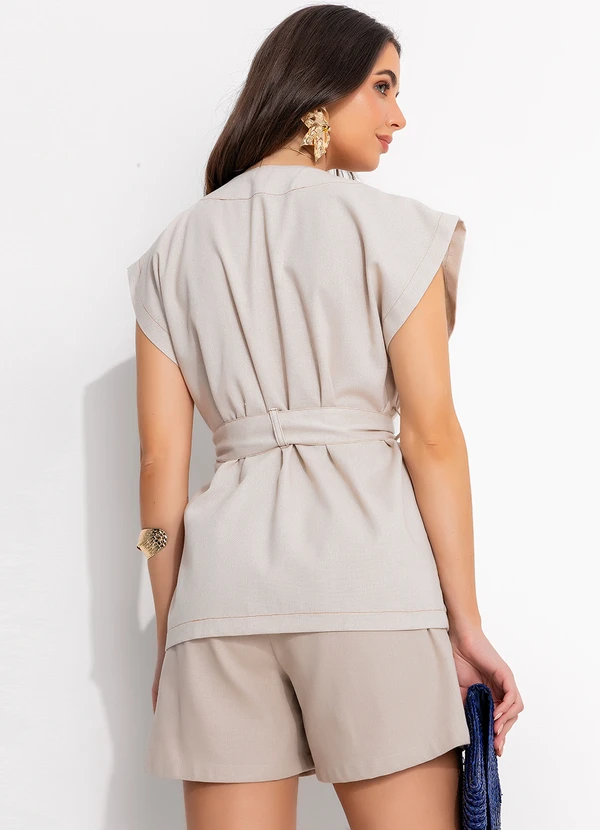 Quintess - Colete Natural em Linho 5