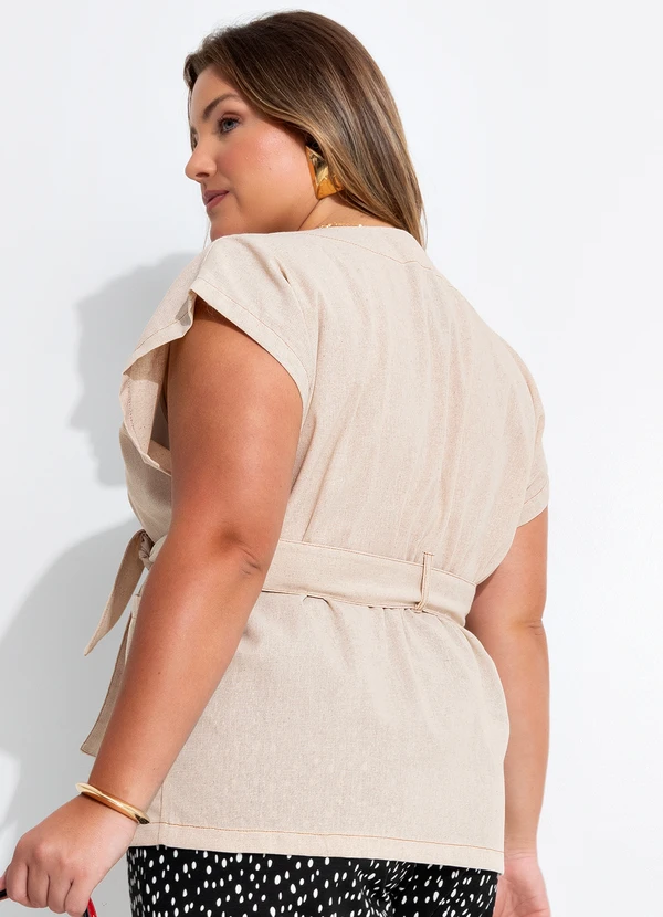 Quintess - Colete Natural em Linho 9