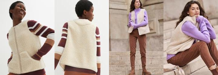 Colete Off White em Pelo Sinttico