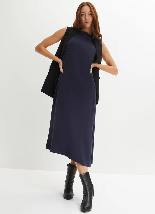 bonprix - Colete Preto em Crepe Plano 6