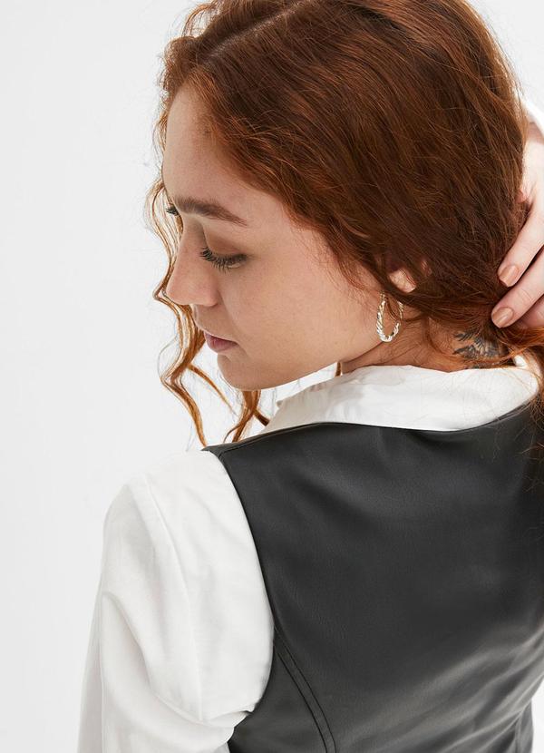 bonprix - Colete Preto em Material Sintético 7