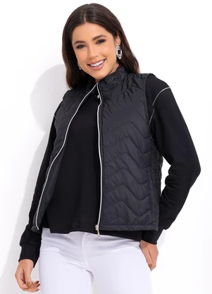 Bimini - Colete Preto em Microfibra - BIMINI