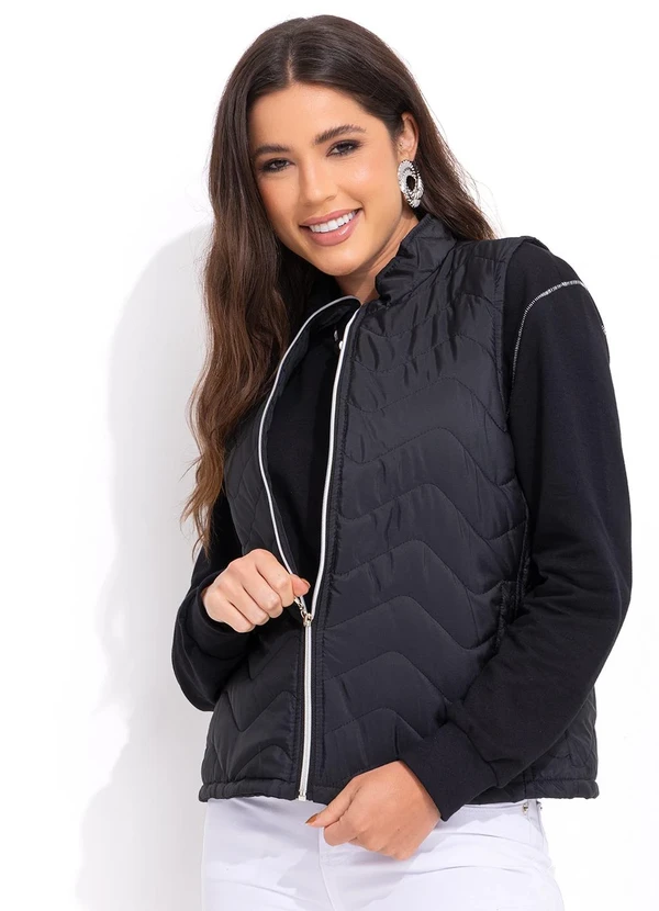 Bimini - Colete Preto em Microfibra 5