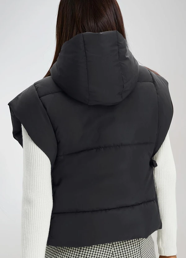 bonprix - Colete Preto em Tactel 2