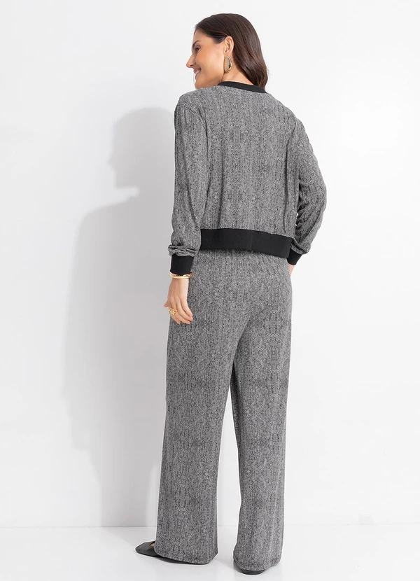 Quintess - Jaqueta Bomber Espinha de Peixe em Malha de Viscose 2