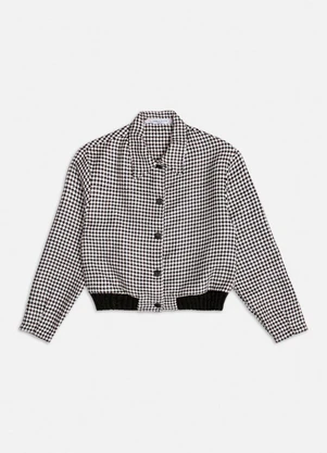 Authoria - Jaqueta de Tweed Pied Poule Branco - AUTHORIA