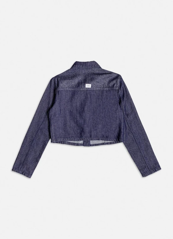 Authoria - Jaqueta Jeans com Foil Azul 2