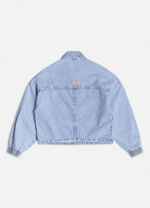 Authoria - Jaqueta Jeans com Pedrarias Azul - AUTHORIA