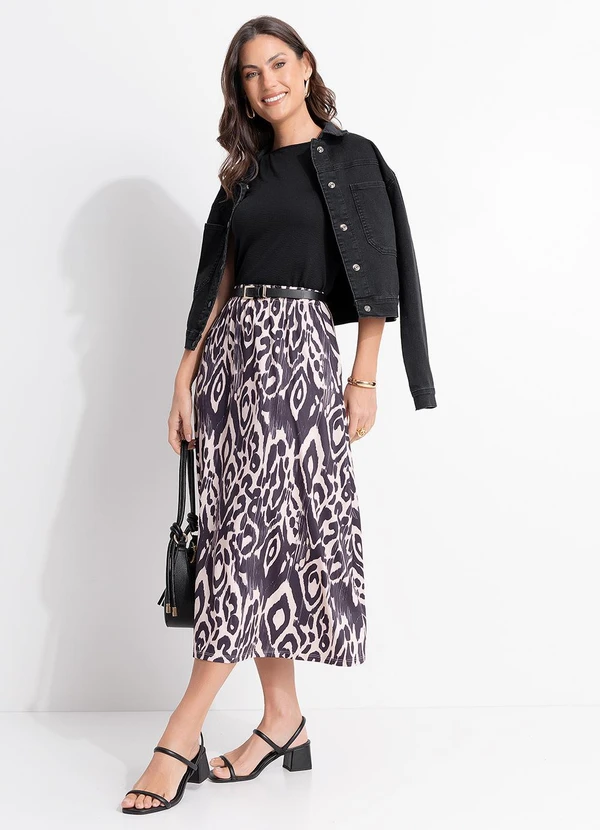 Quintess - Jaqueta Preta em Sarja 12