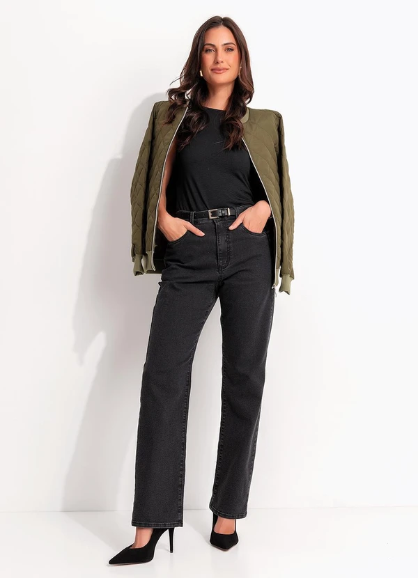 Quintess - Jaqueta Verde com Abertura em Zíper 4