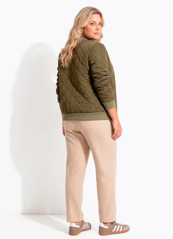 Quintess - Jaqueta Verde com Abertura em Zíper 9