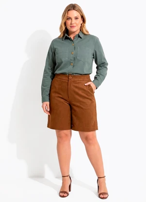 Quintess - Jaqueta Verde em Jeans - QUINTESS