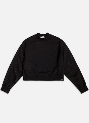 Authoria - Moletom Preto com Pedraria Preto - AUTHORIA