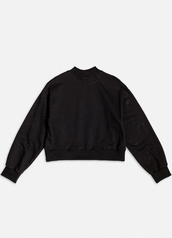 Authoria - Moletom Preto com Pedraria Preto 2