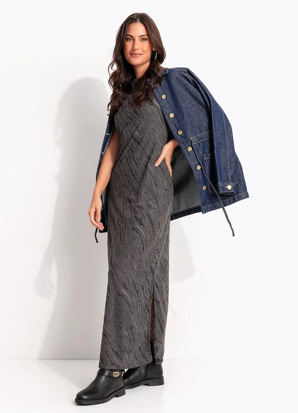 Quintess - Parka Azul Escuro em Jeans 3