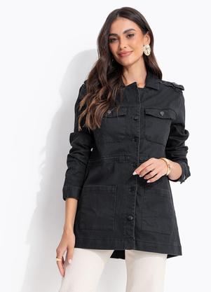 Parka (Preta) em Sarja