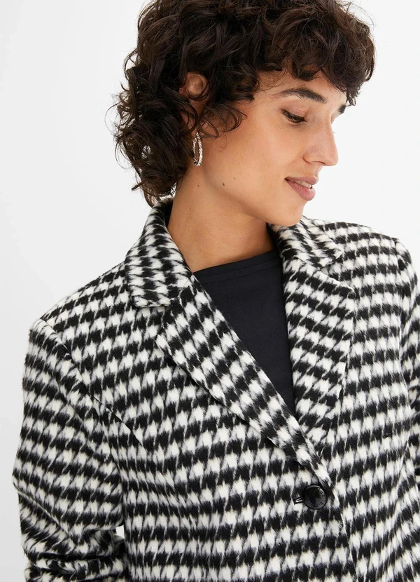 bonprix - Sobretudo Pied Poule em Tweed 2