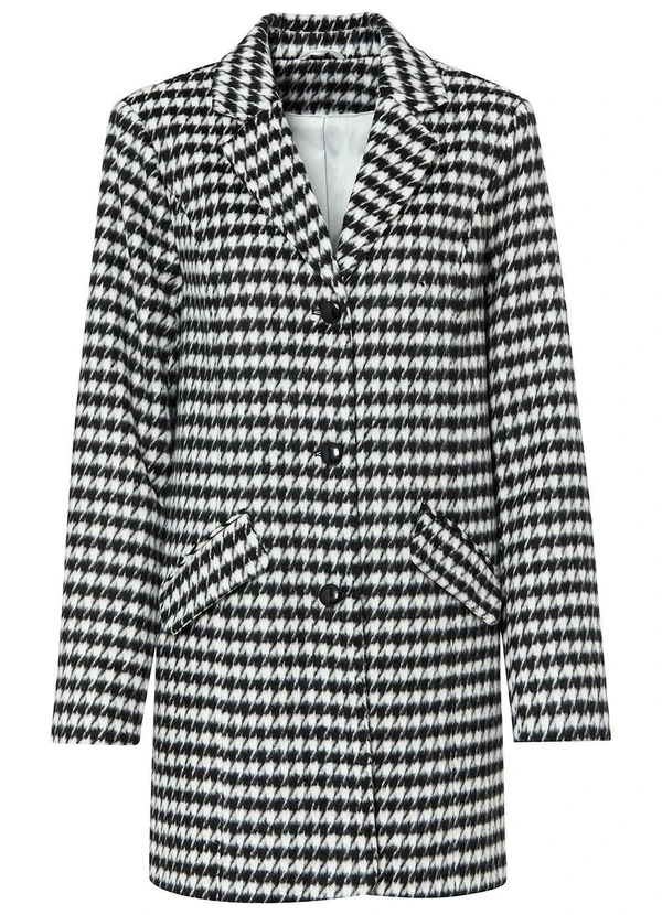 bonprix - Sobretudo Pied Poule em Tweed 12